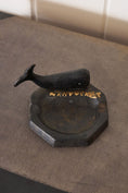 Load image into Gallery viewer, Cast Iron Ash Tray with Whale and Painted 'Nantucket'