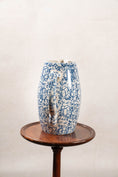 Load image into Gallery viewer, 19th Century Blue + White Tall Spongeware Pitcher
