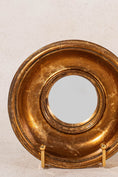 Load image into Gallery viewer, Petite Vintage Gilt Convex Mirror (SINGLE)