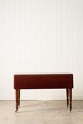 Load image into Gallery viewer, Large Antique English Mahogany Pembroke Table on Castors