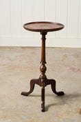 Load image into Gallery viewer, Antique English Mahogany Wine Table with Center Circle (c. 1920)