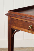 Load image into Gallery viewer, 19th Century English Mahogany Two-Tier Side Table with Tray Top