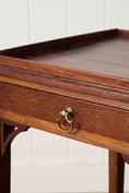 Load image into Gallery viewer, 19th Century English Mahogany Two-Tier Side Table with Tray Top