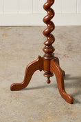 Load image into Gallery viewer, Victorian Revival Oak Barley Twist Wine Table (c. 1880)