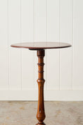 Load image into Gallery viewer, Victorian Mahogany Wine Table with Unique Bulbous Base Accent