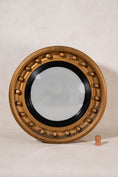 Load image into Gallery viewer, 19th Century Gilt + Gesso Round Convex Mirror