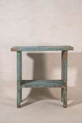 Load image into Gallery viewer, 19th Century Painted Blue Joint Stool