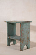 Load image into Gallery viewer, 19th Century Painted Blue Joint Stool