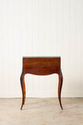 Load image into Gallery viewer, 19th Century Antique French Marquetry Ladies Desk with Green Leather Interior
