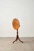 Load image into Gallery viewer, Antique English Mahogany Pedestal Lamp Table