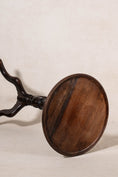 Load image into Gallery viewer, Antique English Mahogany With Oak Base Wine Table on Tripod Base