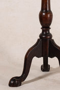 Load image into Gallery viewer, Petite Antique English Mahogany Wine Table with Claw Feet