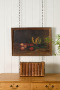 Load image into Gallery viewer, 19th Century Oil on Canvas Still Life of Melon + Veggies (signed)