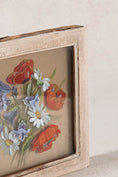 Load image into Gallery viewer, Framed Floral Reverse Glass Painting | Signed