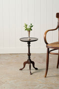Load image into Gallery viewer, Vintage English Mahogany Wine Table with Beveled Lip Edge (c. 1930)