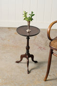 Load image into Gallery viewer, Vintage English Mahogany Wine Table with Beveled Lip Edge (c. 1930)