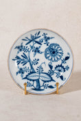 Load image into Gallery viewer, Antique Gold Rim Meissen Blue Onion Saucer