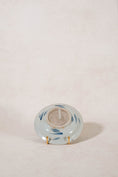 Load image into Gallery viewer, Contemporary Blue + White Chinese Shallow Dish with Lily Pad Motif