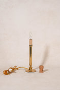Load image into Gallery viewer, Vintage Gold Fluted Column Petite Lamp