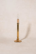 Load image into Gallery viewer, Vintage Gold Fluted Column Petite Lamp