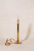 Load image into Gallery viewer, Vintage Gold Fluted Column Petite Lamp