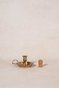 Load image into Gallery viewer, Vintage Brass Chamberstick Candle Holder
