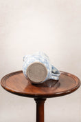 Load image into Gallery viewer, Vintage Handmade Blue + White Spongeware Pitcher