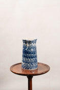 Load image into Gallery viewer, Handmade Stoneware Blue Spongeware Pitcher