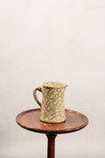 Load image into Gallery viewer, Antique Stoneware Yellowwear + Blue Spongeware Pitcher