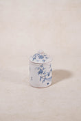 Load image into Gallery viewer, French Moustiers Blue & White Lidded Canister