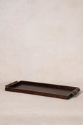 Load image into Gallery viewer, Antique English Oak Tray with Ribbed Handles