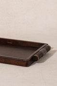 Load image into Gallery viewer, Antique English Oak Tray with Ribbed Handles