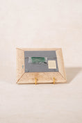 Load image into Gallery viewer, Vintage British Collector’s Cigarette ‘Salmon’ Fish Card | Custom Float Mount on Chelsea Textiles Check Fabric in Vintage Frame