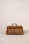 Load image into Gallery viewer, Antique Woven Sewing Box with Top Handle