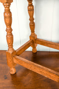 Load image into Gallery viewer, Antique Oak Joint Stool with Interesting Apron