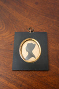 Load image into Gallery viewer, 19th Century Silhouette Portrait Of Lady With Bun