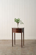 Load image into Gallery viewer, Antique English Mahogany Two-Drawer Side/Bedside Table