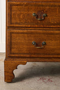 Load image into Gallery viewer, 19th Century Oak And Mahogany Crossbanded Two Over Three Chest Of Drawers