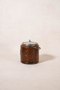 Load image into Gallery viewer, 19th Century English Oak Biscuit Barrel with Silver Plate Shield