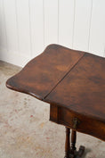 Load image into Gallery viewer, 19th Century English Petite Drop Leaf Table with Drawer