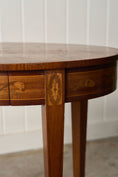 Load image into Gallery viewer, 19th Century Marquetry Inlaid Oval Side Table