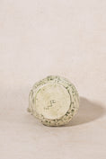 Load image into Gallery viewer, Hand Painted Green + Cream Ceramic Basketweave Pitcher
