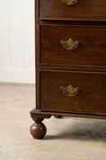 Load image into Gallery viewer, 18th Century 3-Drawer Oak Chest On Bun Feet