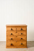 Load image into Gallery viewer, 19th Century English Victorian Pine 2-Over-3 Chest (c. 1900)