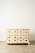 Load image into Gallery viewer, English Painted Pine 8-Drawer Bank of Drawer (c. 1930)