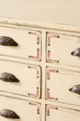 Load image into Gallery viewer, English Painted Pine 8-Drawer Bank of Drawer (c. 1930)