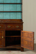 Load image into Gallery viewer, 19th Century Welsh Oak Dresser Base With Blue Painted Rack