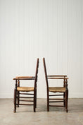 Load image into Gallery viewer, PAIR of 18th Century Lancaster Spindle Back Armchairs