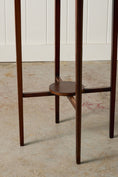 Load image into Gallery viewer, Edwardian Round Mahogany Side Table with Fine Bone Inlay