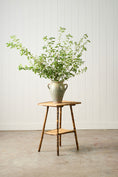 Load image into Gallery viewer, Antique Tortoise Bamboo Two-Tier Occasional Side Table with Original Seagrass